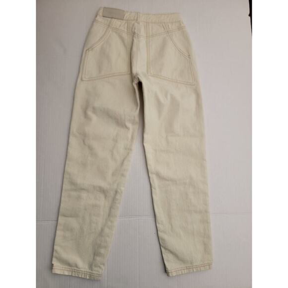 Maniere De Voir Cargo Denim Jeans Women’s 2 Tapered Snapp Of Ankle Stretwear - Picture 9 of 11